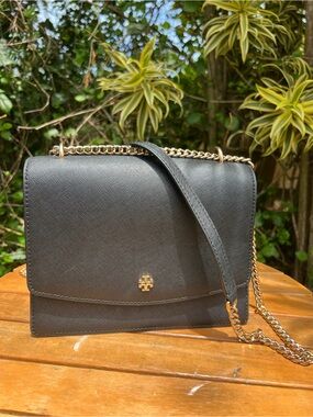 Tory Burch Black Crossbody Chain Shoulder Bag